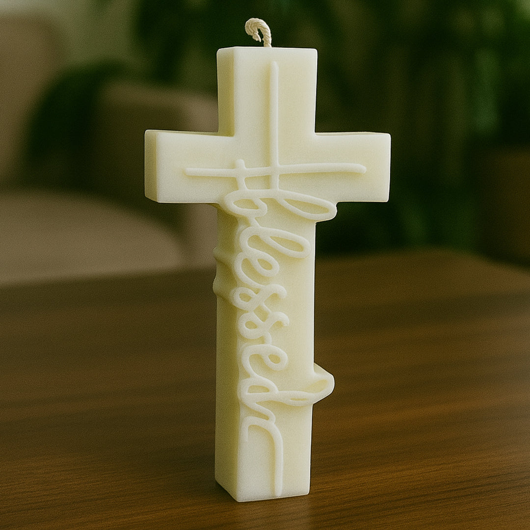Scented candle Cross Blessed 