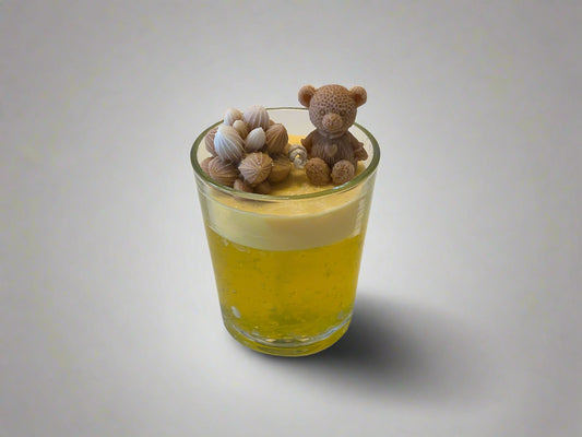 Handgjort doftljus i glas med naturliga ingredienser – Dofty