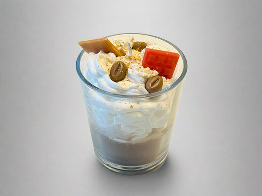Handgjort doftljus i dessertstil med söt och inbjudande doft – Dofty
